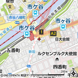 インタートーマス　市ヶ谷校周辺の地図