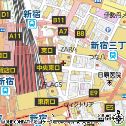 三菱ｕｆｊ銀行新宿東口 ａｔｍ 新宿区 銀行 Atm の住所 地図 マピオン電話帳