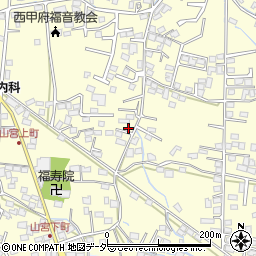 山梨県甲府市山宮町1046-3周辺の地図
