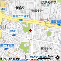 あしカラダ新宿東口店周辺の地図