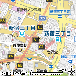 焼鳥 ハレツバメ 新宿三丁目店周辺の地図