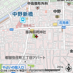 藤神稲荷神社周辺の地図
