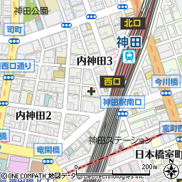 東京都千代田区内神田3丁目8周辺の地図