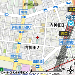 東京都千代田区内神田2丁目周辺の地図