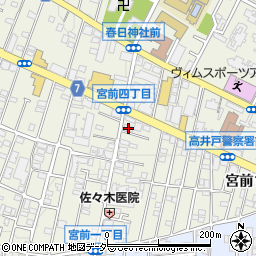 東京都杉並区宮前1丁目14-21周辺の地図