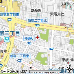 東京都新宿区新宿2丁目15-10周辺の地図