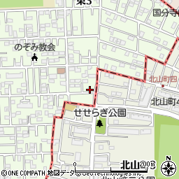 東京都国立市東3丁目19-1周辺の地図