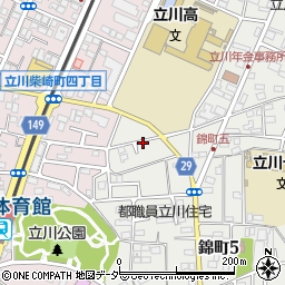 東京都立川市錦町5丁目1周辺の地図