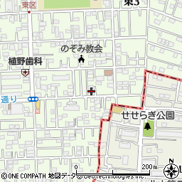 東京都国立市東3丁目18-7周辺の地図