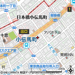 東京都中央区日本橋小伝馬町13周辺の地図