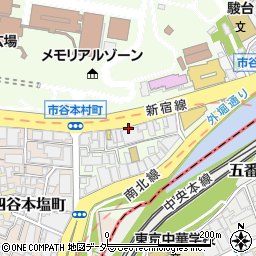 東京都新宿区市谷本村町3周辺の地図