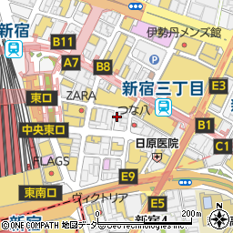 ディプント Di PUNTO 新宿東口店周辺の地図