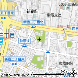 東京都新宿区新宿2丁目15周辺の地図