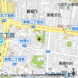 東京都新宿区新宿2丁目15周辺の地図