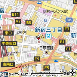 ル・ブラン 新宿店周辺の地図
