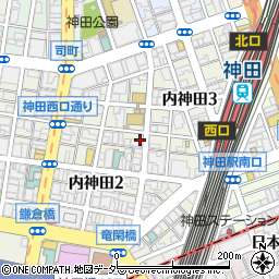 タイムズ内神田第１８駐車場周辺の地図