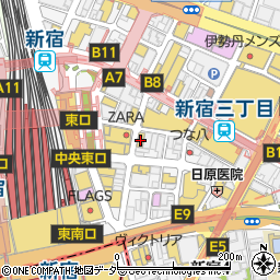 本格焼肉&ジンギスカン ばくよう亭 新宿ライオン会館店周辺の地図