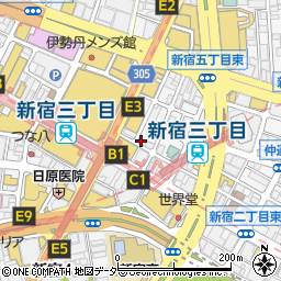 新宿栄寿司 本店周辺の地図