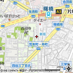 東京都新宿区舟町12周辺の地図