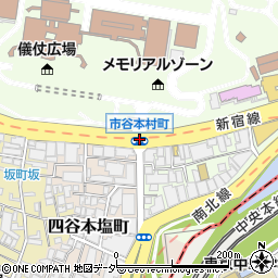 市谷本村町周辺の地図
