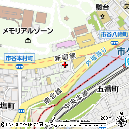 東京都新宿区市谷本村町3-28周辺の地図