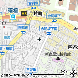 東京都新宿区荒木町15周辺の地図