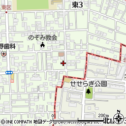東京都国立市東3丁目18-2周辺の地図