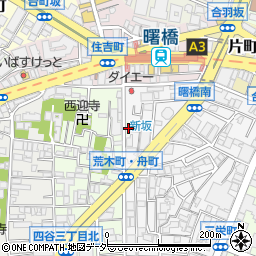 東京都新宿区舟町22周辺の地図
