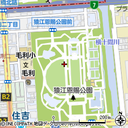 東京都江東区毛利周辺の地図