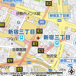 串揚げ 新宿立吉 新宿本店周辺の地図