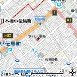 東京都中央区日本橋大伝馬町14周辺の地図