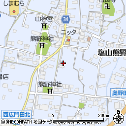 山梨県甲州市塩山熊野1177周辺の地図