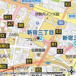 新宿追分 新宿区 バス停 の住所 地図 マピオン電話帳