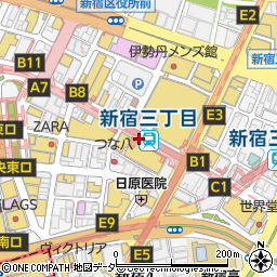 新宿追分周辺の地図