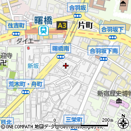 東京都新宿区荒木町19周辺の地図