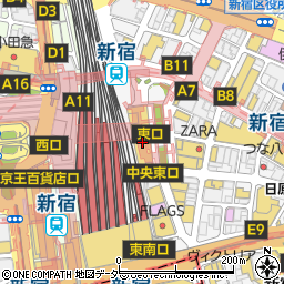 ハレ　新宿ルミネエスト店周辺の地図