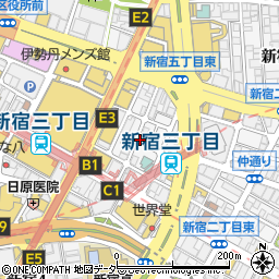 個室居酒屋 花ぜん 新宿三丁目別邸周辺の地図