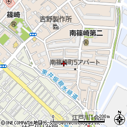 都営南篠崎五丁目アパート周辺の地図