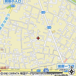 東京都小金井市前原町周辺の地図