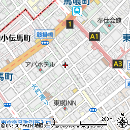 東京都中央区日本橋大伝馬町16周辺の地図