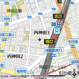 東京都千代田区内神田3丁目11周辺の地図