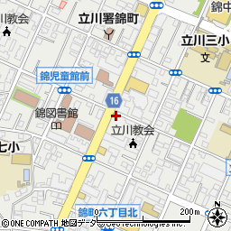 名鉄協商立川ＳＨＳ駐車場周辺の地図