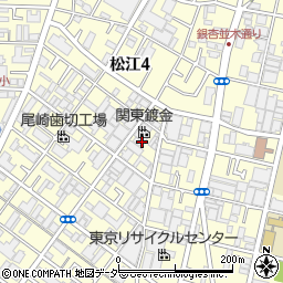 東京都江戸川区松江4丁目27周辺の地図