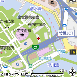 東京都千代田区北の丸公園4-1周辺の地図