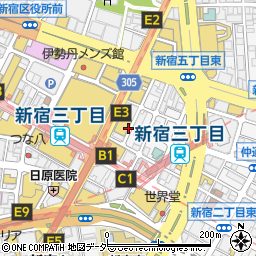 トラストパーク新宿3丁目【平日のみ】周辺の地図