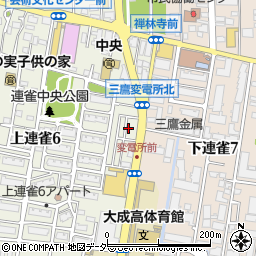 東京都三鷹市上連雀6丁目4周辺の地図
