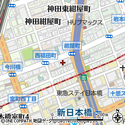 東京都千代田区神田西福田町周辺の地図