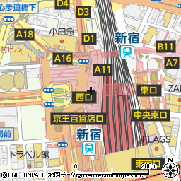 CAFE HUDSON 新宿ミロード店周辺の地図