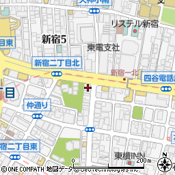 東京都新宿区新宿2丁目15-22周辺の地図