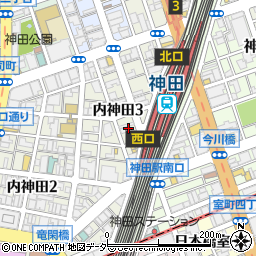 東京都千代田区内神田3丁目12周辺の地図